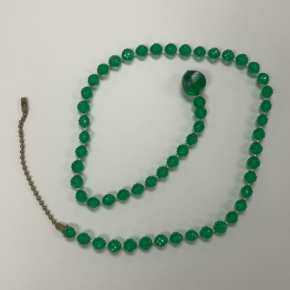 Beaded Fan/Light Chain Pull. 30 1/2”